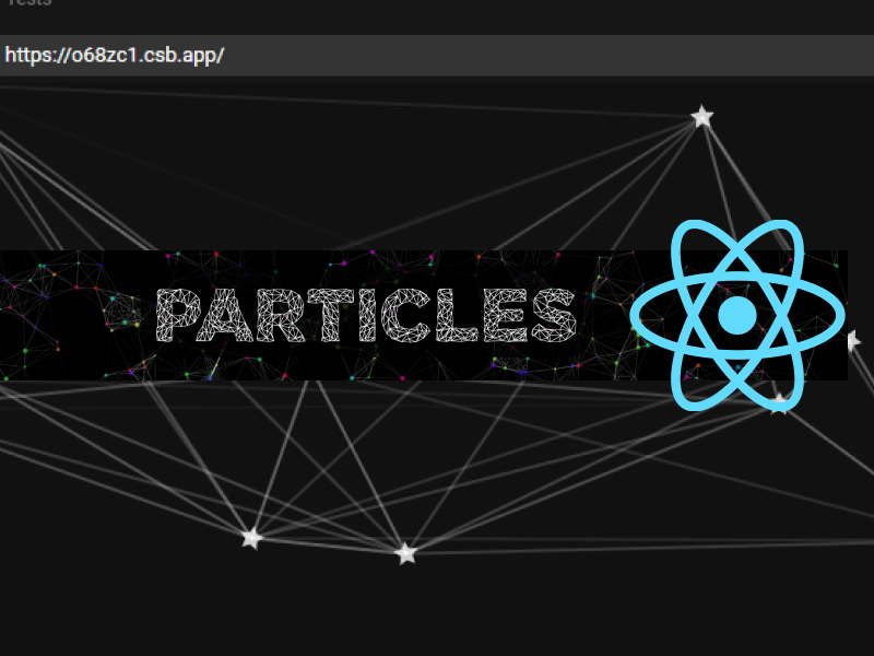 How to use Particles Js in React with react-tsparticles