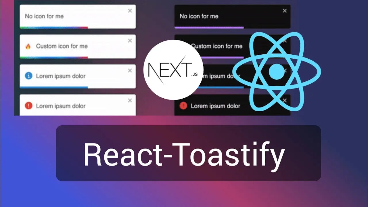 Using React Toastify in Next Js / React