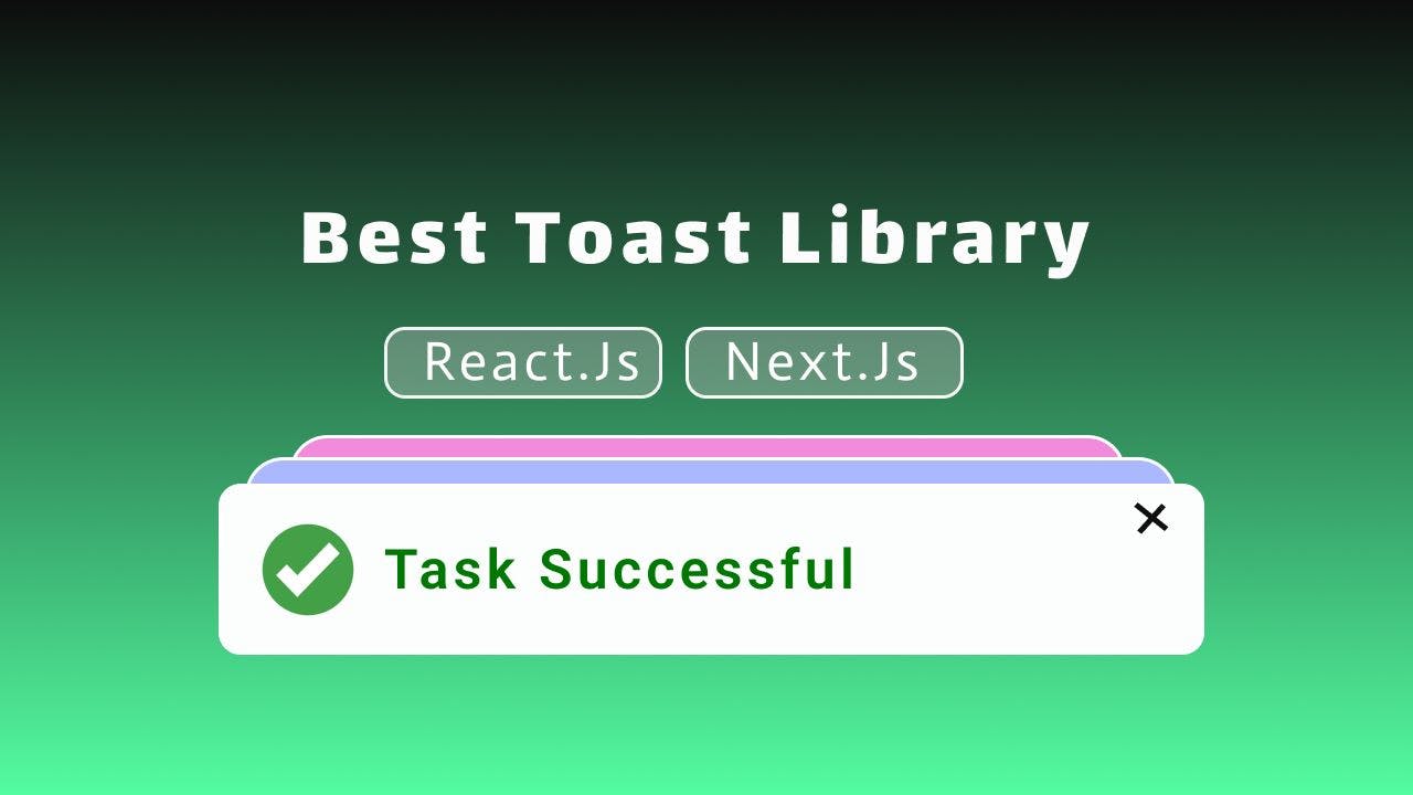 Best toast notification libraries for Next js